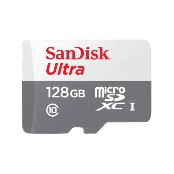 SanDisk Ultra 128GB Class-10 100mbps Micro SDXC UHS-I Memory Card (SDSQUNR-128G-GN6MN)